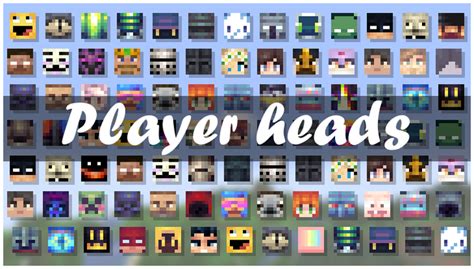 How to get player Heads in minecraft! (1.12 up to 1.21+) [Updated]