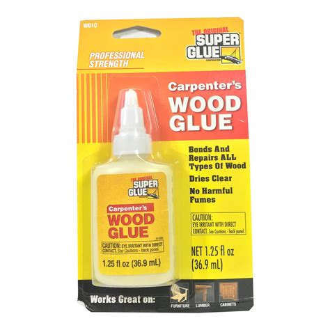 The Original Super Glue Carpenter's Wood Glue bonds and repairs all types of wood 36.9ml