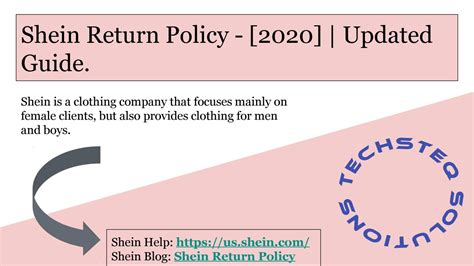 Shein's Return Policy - [2020] | Updated Guide by Techsteq Solutions - Issuu