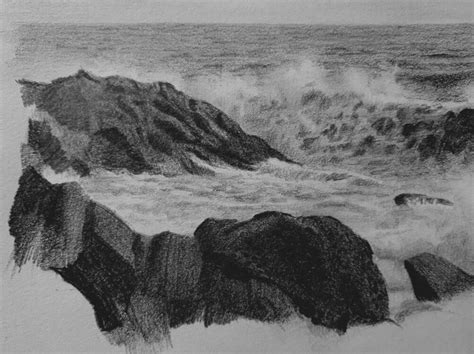 Pin by Jen Mabray on Draw in 2024 | Landscape drawings, Charcoal art ...