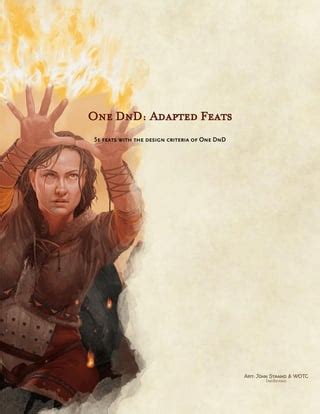 One DnD: Adapted Feats - 5e feats for the new rule system! : r/UnearthedArcana