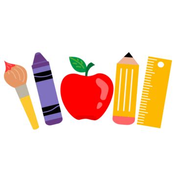 School Supplies Vector Png