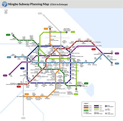 Ningbo Metro Maps: Rail Transit, Stations