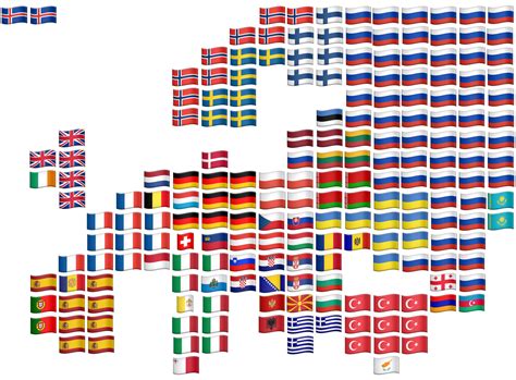 Flag Emoji Map of Europe that's too meme'y to be on r/vexillology : r ...