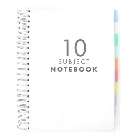 Translucent A4 10 subject notebook - Notebooks - Stationery | Material escolar, Utiles escolares ...