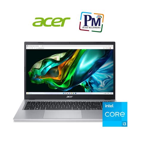 ACER Aspire 3 A315-510P-33QW (Intel® Core™ i3-N305) 15.6" Notebook - Pure Silver