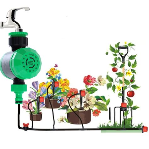 2 Hours Automatic Watering Electronic Water Timer Garden Irrigation ...