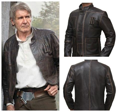 Star Wars Han Solo Harrison Ford Jacket - | Han solo costume, Leather jacket, Brown leather jacket