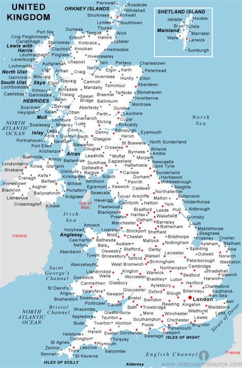 United Kingdom Country Profile | Free Maps of United Kingdom | Open Source Maps of United ...