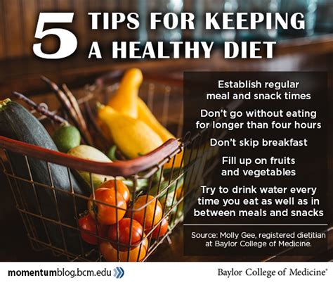 Five tips for keeping a healthy diet - Baylor College of Medicine Blog ...