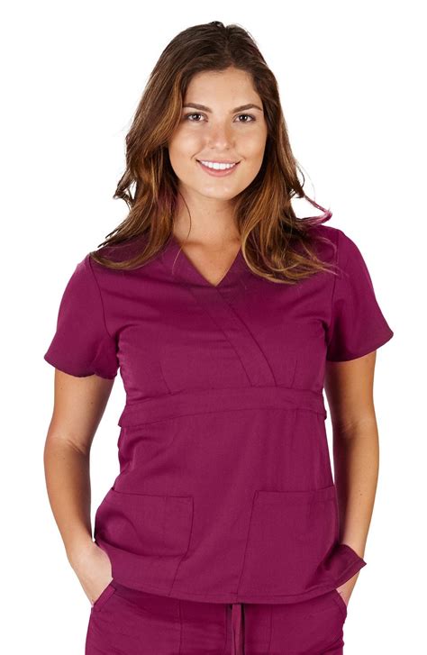 ultrasoft scrubs - UltraSoft Premium 3 Pocket Mock Wrap Medical Scrub ...