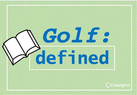 Can you define golf?