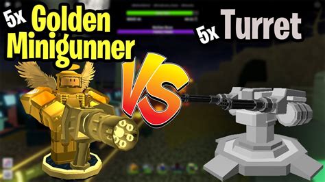 Roblox TDS Golden Minigunner