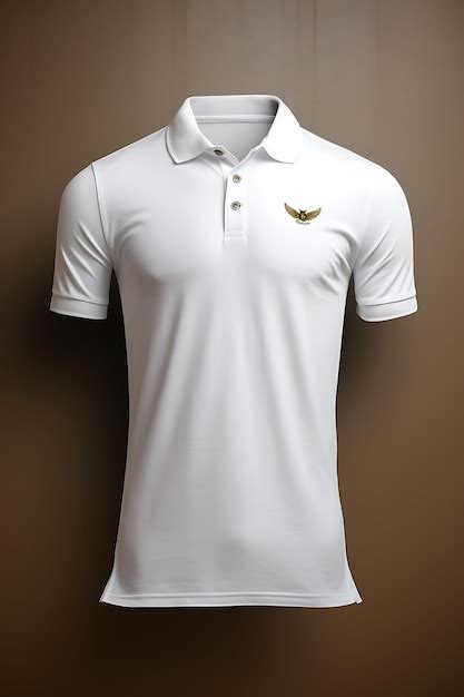 Premium AI Image | Polo T Shirt With Embroidered Logo Classic Neutral ...