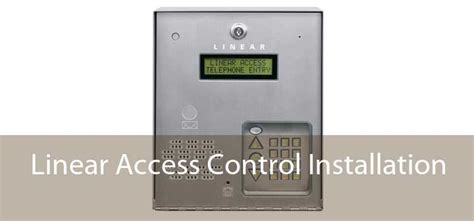 Linear Access Control Systems - Linear Gate Controller & Phone Entry System