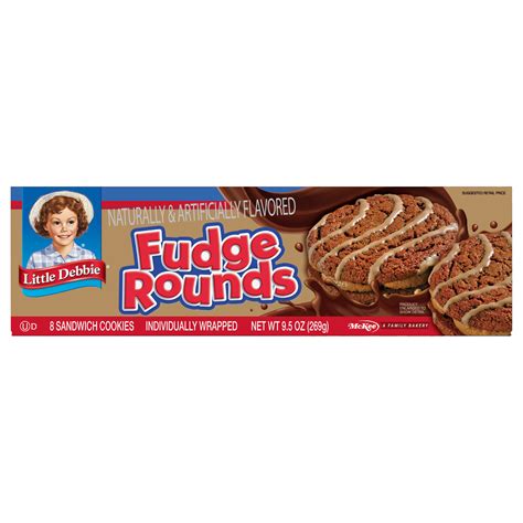 Little Debbie Fudge Rounds Sandwich Cookies - Shop Snack cakes at H-E-B