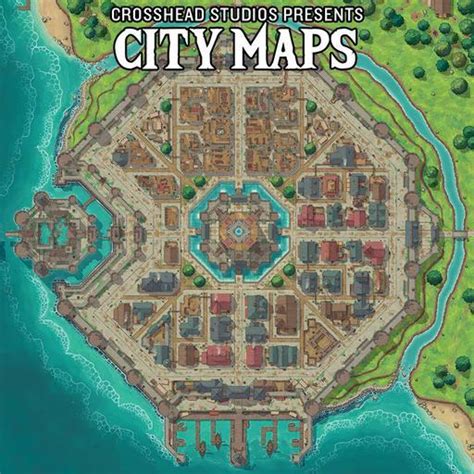 Map Pack Vol 2 - City Maps | Roll20 Marketplace: Digital goods for online tabletop gaming