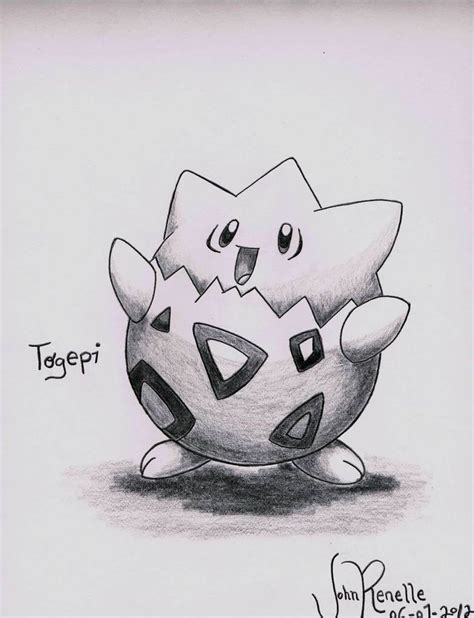 Togepi by johnrenelle | Pokemon sketch, Pikachu drawing, Pokemon ...