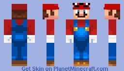 Super Mario Odyssey Mario Minecraft Skin