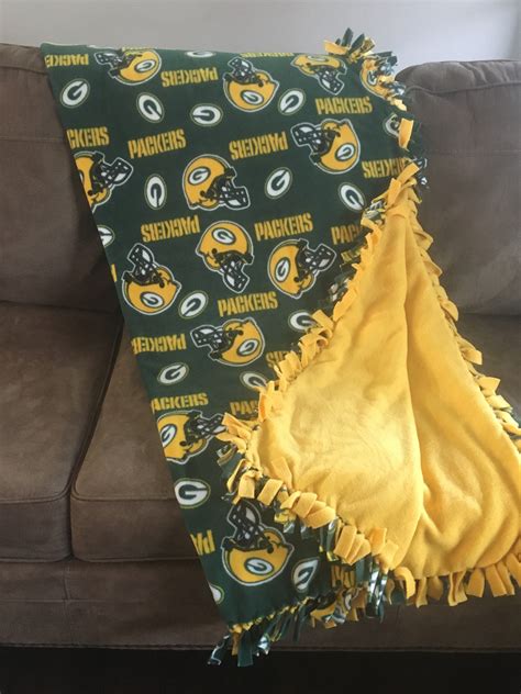 Green Bay Packers Tie Blanket | Etsy