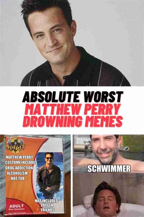 Absolute Worst Matthew Perry Drowning Memes - Guide For Geek Moms