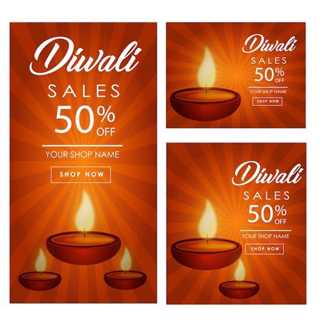 Free Vector | Diwali brochure collection