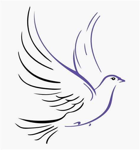 White Dove Symbol , Free Transparent Clipart - ClipartKey