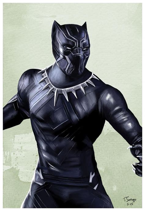 Black Panther Fan Art by Tony Santiago by tsantiago on DeviantArt