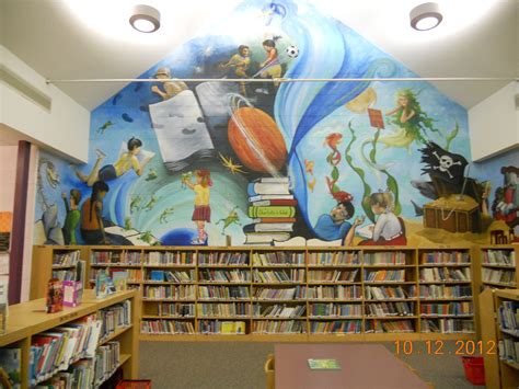 School Library Wall Murals - Mural Wall