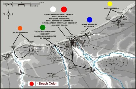 The Dieppe Raid - World War 2 Maps - CKA