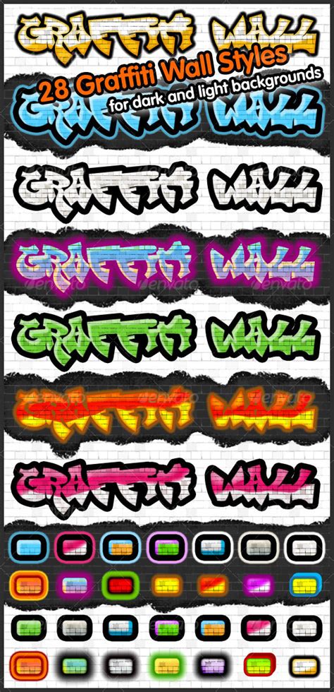 28 Type Graffiti Wall Styles || Graffiti Tutorial