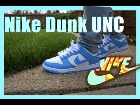 NIKE DUNK UNC On-Feet Review - YouTube