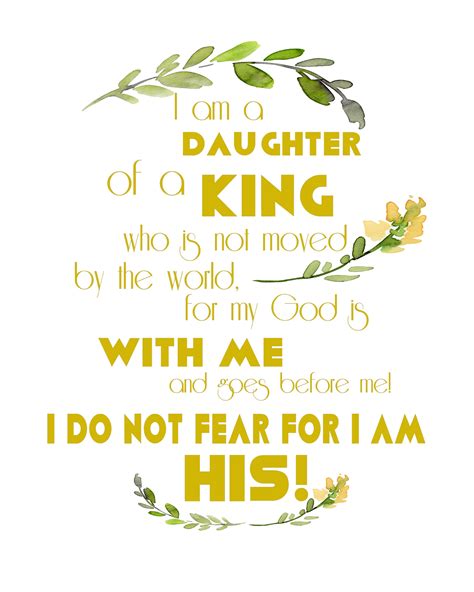 I Am A Daughter Of A King - Free Printable | Daughter of god, Inspirational printables ...