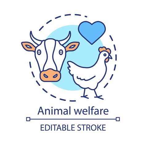 Animal welfare, care concept icon. Voluntary wildlife protection idea ...