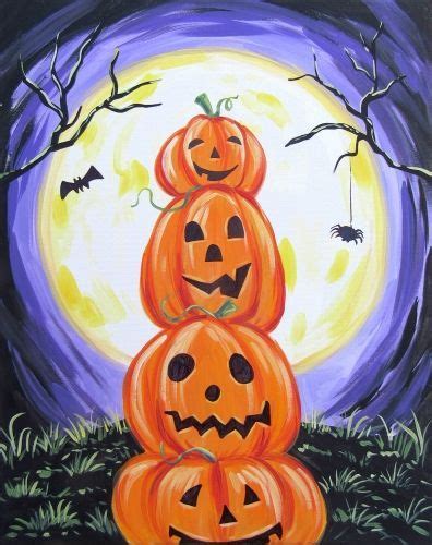 Image result for easy thanksgiving paintings | Halloween painting, Halloween canvas, Fall canvas ...