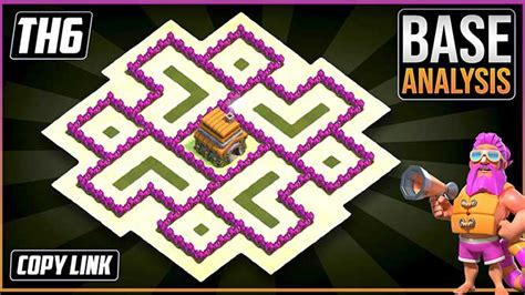 The Best Ultimate Town Hall 6 Trophy/Hybrid Base Layout 2022 !! COC Town Hall 6 Hybrid Base ...