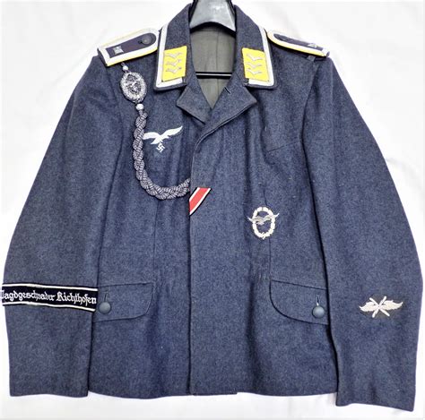 WW2 GERMAN AIR FORCE LUFTWAFFE FLIGHT SERGEANT’S UNIFORM JACKET – JB Military Antiques