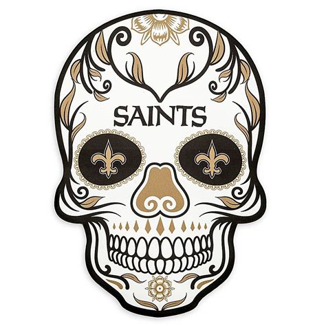 NFL New Orleans Saints Large Skull Outdoor Decal | New orleans saints ...