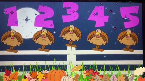 FIVE LITTLE TURKEYS SITTING ON A GATE... #fingerplay - YouTube