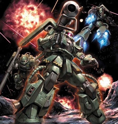 Zaku 2 High Mobility Type | Gundam, Gundam art, Gundam mobile suit