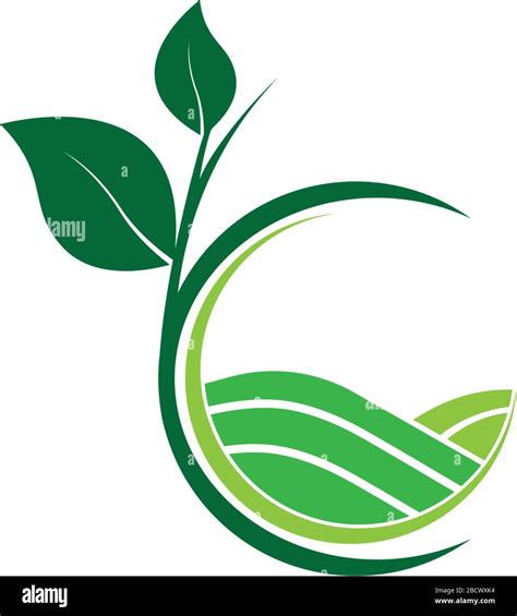 Agriculture Logo.Tree leaf vector logo design, eco-friendly concept Stock Vector Image & Art - Alamy