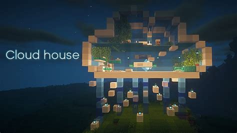 Minecraft cute cloud house speed build - YouTube