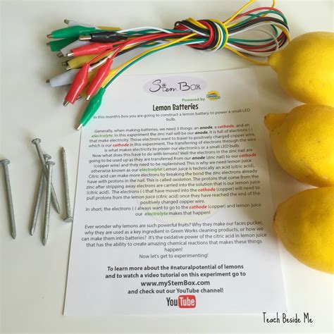 Lemon Battery Experiment - Teach Beside Me