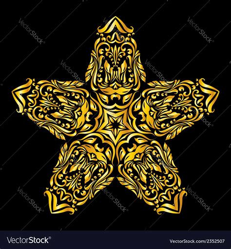 Pattern gold Royalty Free Vector Image - VectorStock