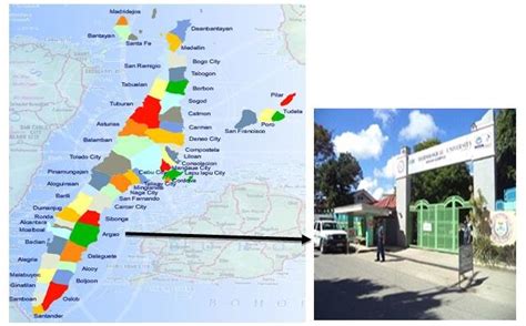 Map showing the Cebu Technological University-Argao,... | Download Scientific Diagram