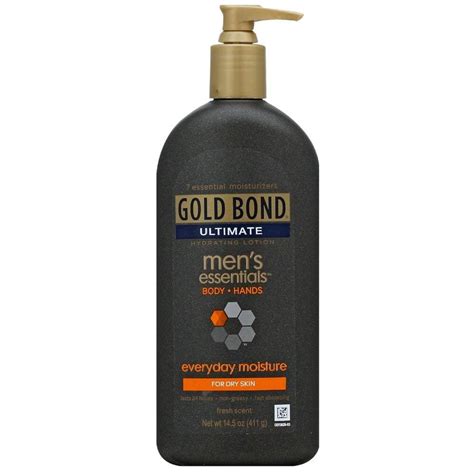 Gold Bond Ultimate Gold Mens Essentials Hydrating Lotion Mens, 14.5 oz ...