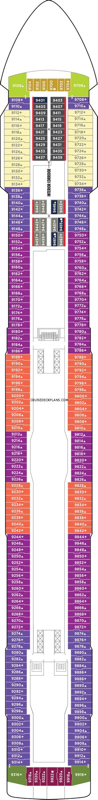 Norwegian Dawn Floor Plan Deck 9 - Carpet Vidalondon