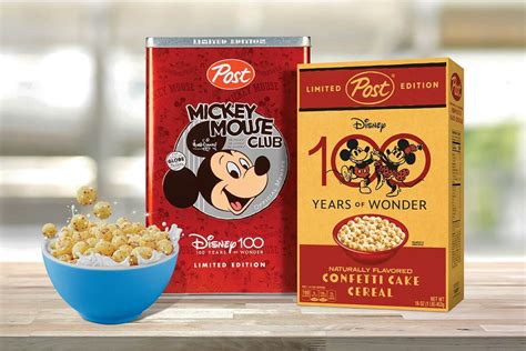 Post Consumer Brands To Offer Exclusive Cereal and Cereal Containers To Celebrate Disney's 100 ...