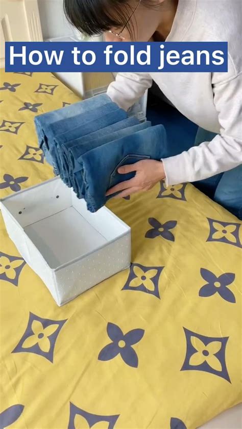 How to fold jeans [Video] in 2022 | Clothes organization diy, Cleaning hacks, Diy clothes l ...