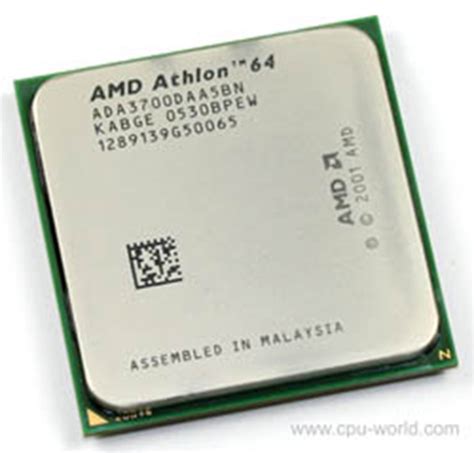 AMD Athlon 64 3700+ Socket 939 - ADA3700DAA5BN | Pcdirectuk.com